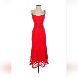 Bardot Scarlet Lace Midi dress